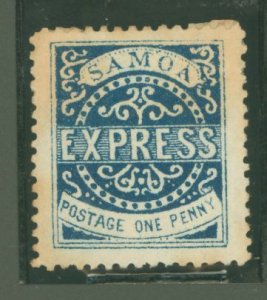 Samoa (Western Samoa) #1 Unused Single