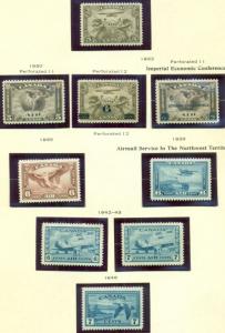 CANADA & PROVINCES COLLECTION – 1859 to1988  primarily Mint LH & NH Scott $9,851