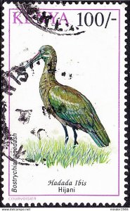 KENYA 1993 QEII 100/- Multicoloured, Birds-Hadada Ibis SG603 Used