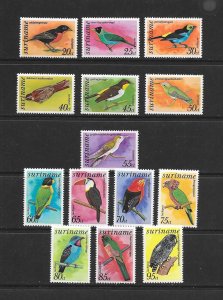 BIRDS - SURINAME #C58-71 MNH