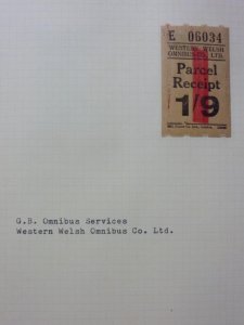 COLLECTION OF OMNIBUS PARCEL LABELS ON FIVE PAGES