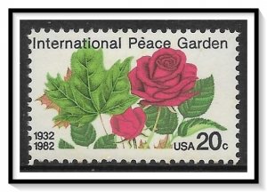 US #2014 International Peace Garden MNH