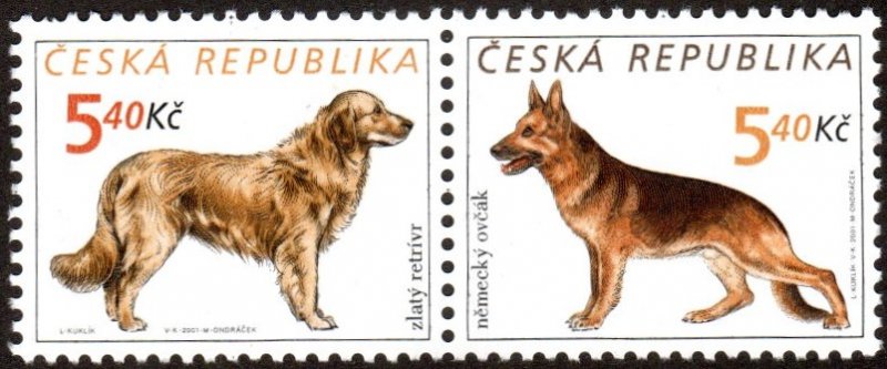 Czech Republic 3151 - Mint-NH - 5.40k Dogs (Pair) (2001) (cv $1.25)