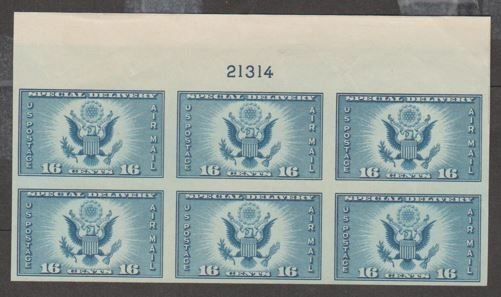 U.S. Scott Scott #771 Special Delivery Airmail Stamp - Mint NH Plate Block