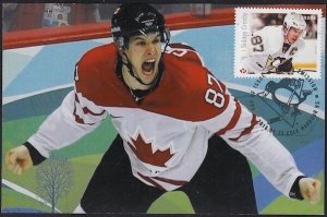 CANADA # 2942.03 - SID CROSBY HOCKEY STAMP on MAXIMUM CARD