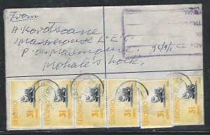 LESOTHO  (PP0609B)  1976  10C   RLE+ 3 1/2CX6 MASMOUS TO MORIJA