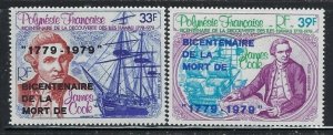 French Polynesia C166-67 MNH 1979 Capt Cook (102)(fe7601)