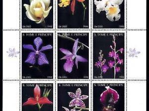 [79943] Sao Tome & Principe 1998 Flora Flowers Blumen Orchids Sheet MNH