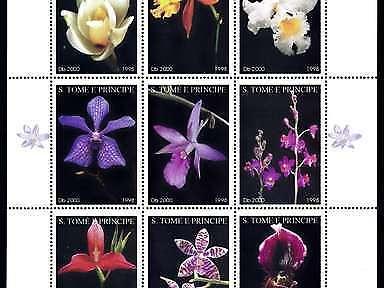 [79943] Sao Tome & Principe 1998 Flora Flowers Blumen Orchids Sheet MNH