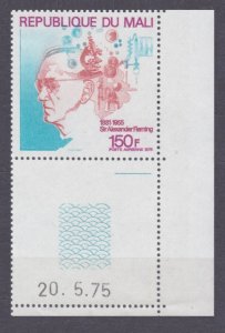 1975 Mali 502+Tab 20th anniversary of Alexander Fleming's death