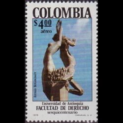 COLOMBIA 1978 - Scott# C658 Sculpture Set of 1 NH