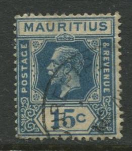 Mauritius - Scott 191 - KGV Definitives -1922 - Used - Single 15c Stamp