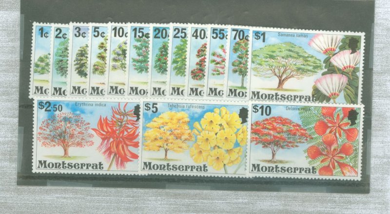 Montserrat #340-354  Single (Complete Set)