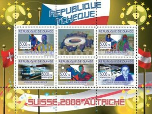 Guinea 2008 MNH - Czech football players, Swiss train. Mi 5369-5400