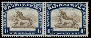 SOUTH AFRICA GV SG48, 1s brown & deep blue, LH MINT. Cat £120. WMK UPRIGHT