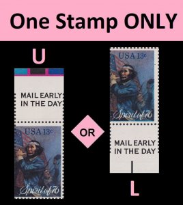 US 1631 The Spirit of 76 Fifer 13c mail early single MNH 1976