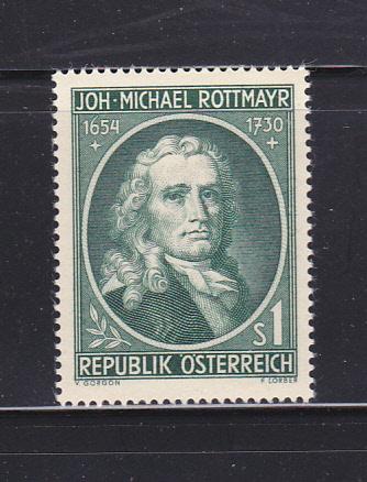 Austria 594 Set MH Johann Michael Rottmayr, Painter (A)