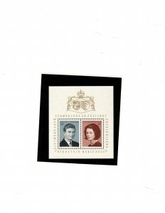 LIECHTENSTEIN Scott 424 MNH** Prince and Countess sheet 1967