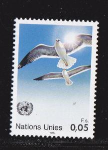 U.N.  Geneva # 145, Doves & Sun, Mint NH,