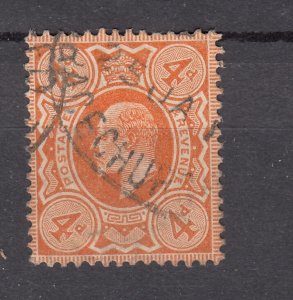 J28083 1909-10 great britain used #144 king