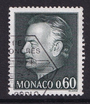 Monaco   #933  used  1974  Prince Rainier  60c