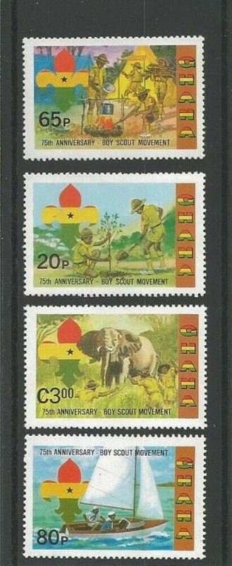 1982 Scouts Ghana 75th anniv sailing elephant 