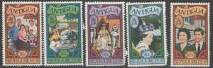 ANTIGUA SG526/30 1977 SILVER JUBILEE p11½x12 MNH