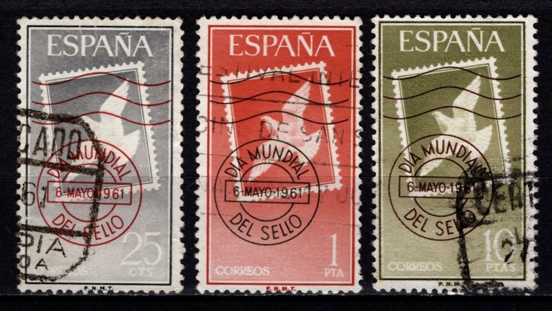 Spain 1961 World Stamp Day, Set [Used]