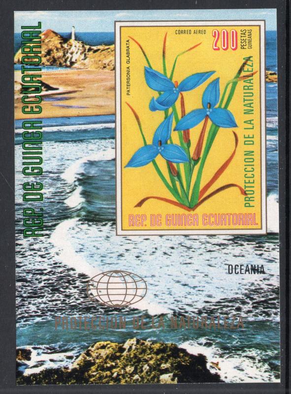 Equatorial Guinea 76169 Flowers Souvenir Sheet MNH VF