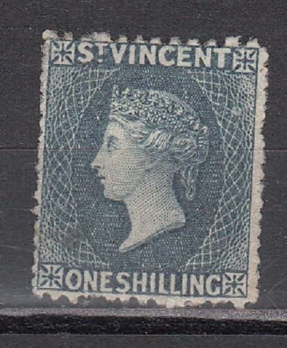 St. Vincent Scott 12 Mint hinged (thin, with small hole thru stamp) - CV $325.00 