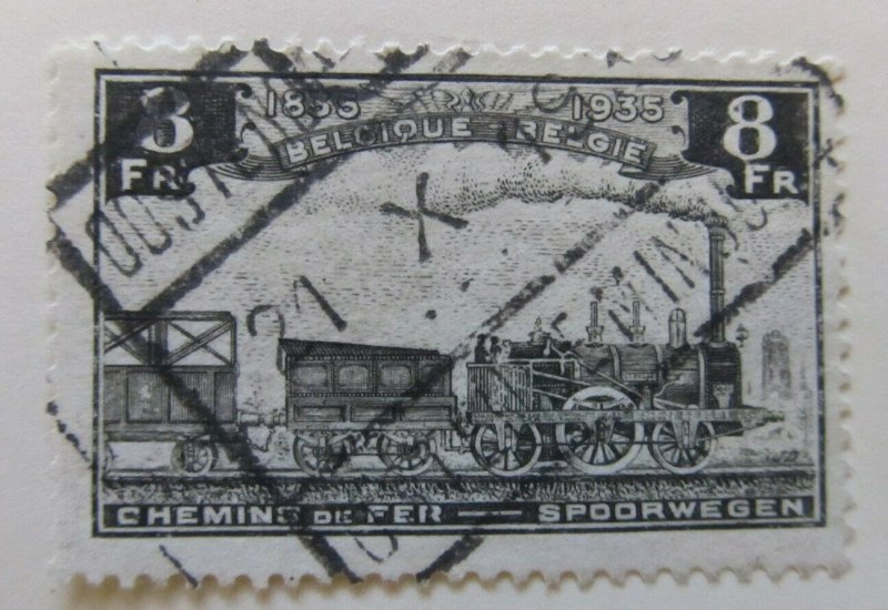 A6P18F154 Belgium Parcel Post and Railway Stamp 1935 8fr used