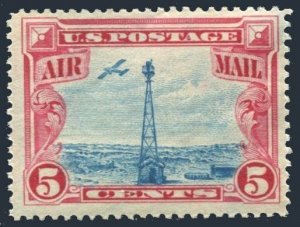 United States C11, hinged. Michel 310. Air Post 1928. Beacon on Rocky Mountains.