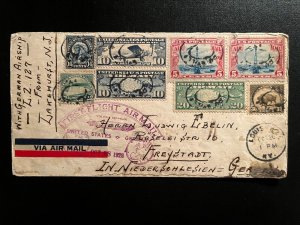 1928 USA Airmail LZ127 Graf Zeppelin First Flight Cover FFC to Freystadt Germany