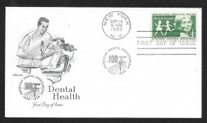 UNITED STATES FDC 4¢ Dental Health 1959 Artmaster