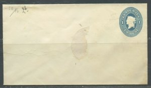 GUATEMALA 1 REAL LIBERTY 16MM WIDE MINT POSTAL STATIONERY ENVELOPE AS SHOWN