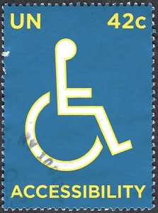 United Nations #960  42¢ Rights of the Disabled (2008) Used.