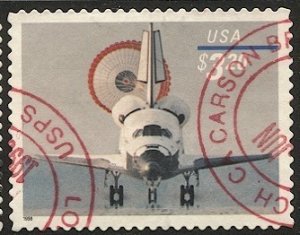 US 1998 Sc 3261  $3.20 Priority Mail Used VF Space Shuttle  -  Airplane