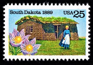 US 2416 MNH VF 25 Cent South Dakota Statehood 1889'