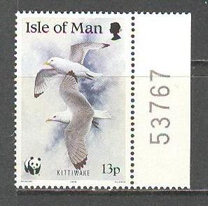 ISLE OF MAN GB Sc# 402 MNH FVF Kittiwake Birds