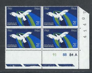 SOUTH AFRICA SC# 311 CONTROL B/4 F/MNH 1966 