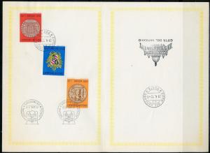 VATICAN CITY 1970 CENTENARY SET ON MAXIMUM FOLDER FIRST DAY CANCELED 