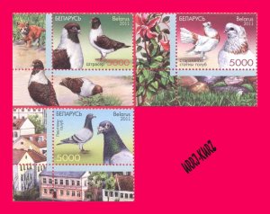 BELARUS 2011 Nature Fauna Birds Pigeons Doves 3v Sc789-791 Mi880-882 MNH