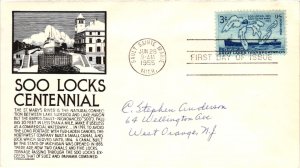 #1069 Soo-Locks – Anderson Cachet Addressed to Anderson SCand