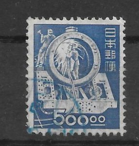 JAPAN #436 Used 500y Locomotive Assembly Stamp 2019 CV $7.00