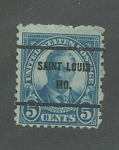 1925 USA Saint Louis, MO.  Precancel on Scott Catalog Number 557