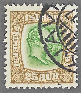Iceland (1907) - Scott # 80,    Used