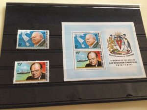 Sir Winston Churchill British Antarctic Terr mint never hinged stamps A13500