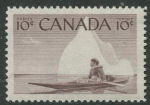 STAMP STATION PERTH Canada #351 Inuit in Canoe1955 MNH CV$0.40