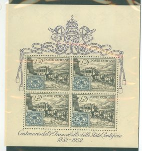 Vatican City #155a Mint (NH) Souvenir Sheet