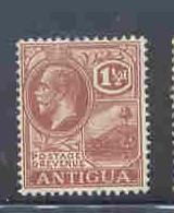 Antigua Sc 47 1929 1 1/2d fawn G V & St Johns Harbour stamp mint